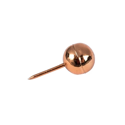JAM PAPER Round Head Push Pins Rose Gold 100/Pack (346RTRSGO) 2 JAM PAPER Round Head Push Pins Rose Gold 100/Pack (346RTRSGO) - Image 2