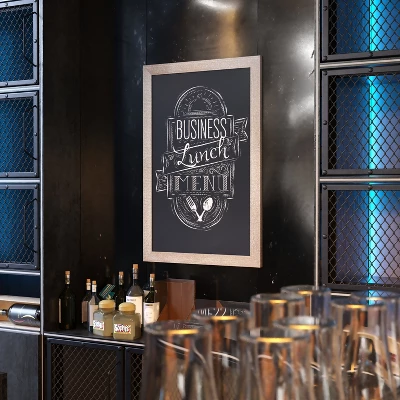 Emma And Oliver Framed Decorative Wall Hanging Chalkboard With Magnetic Surface For Weddings, Parties, Showers And More 4 Emma And Oliver Framed Decorative Wall Hanging Chalkboard With Magnetic Surface For Weddings, Parties, Showers And More - Image 4