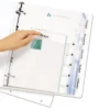 Avery Index Maker Print & Apply Clear Label Plastic Dividers 5-Tab Letter 11449