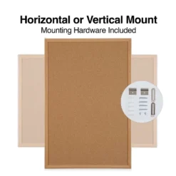 MyOfficeInnovations Standard Cork Bulletin Board Oak Finish Frame 3'W X 2'H 1682316 -Stationery Sphere Outlet Store GUEST d26c1daa 4d82 498d 8f2c 3138d4fe84df