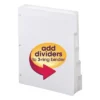 Smead Three-Ring Binder Index Dividers, 1/5-Cut Tabs, Letter Size, White, 5 Per Set (89415)