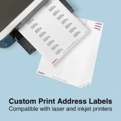 Staples Laser/Inkjet Address Labels 1" X 4" White 20 Labels/Sheet 479879 -Stationery Sphere Outlet Store GUEST d3763582 3a1f 4376 937a e7a806dd9d92