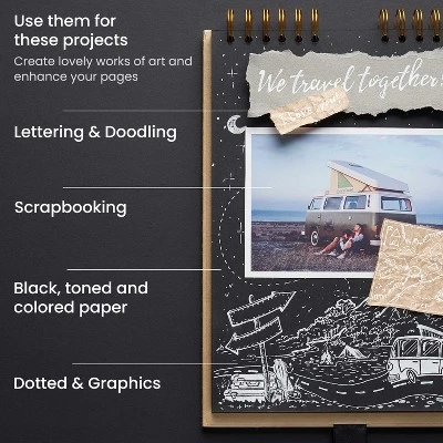 Arteza Gel Pen Set, White, 0.6mm, 0.8mm, And 1.00 Mm Nibs - Doodle, Draw, Journal -12 Pack 4 Arteza Gel Pen Set, White, 0.6mm, 0.8mm, And 1.00 Mm Nibs - Doodle, Draw, Journal -12 Pack - Image 4