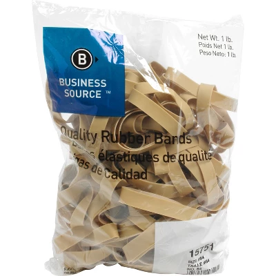 Business Source Rubber Bands Size 84 1 Lb./BG 3-1/2"x1/2" Natural Crepe 15751 1 Business Source Rubber Bands Size 84 1 Lb./BG 3-1/2"x1/2" Natural Crepe 15751