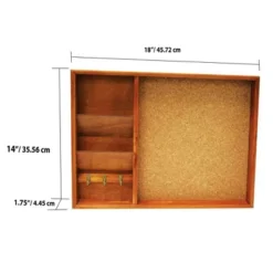 Home Basics Wall Mounted Wood Bulletin Board, Pine -Stationery Sphere Outlet Store GUEST d639f2d5 e2d2 442c a0b8 cf069430a3b5