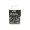 JAM Paper Colored Standard Paper Clips Small 1 Inch Grey Paperclips 2 Packs Of 100 (21830626a)
