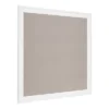 31.5" X 31.5" Bosc Framed Linen Fabric Pinboard Gray/White - DesignOvation