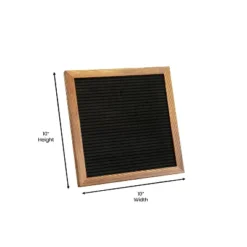 Flash Furniture Gracie Felt Letter Board With Wooden Frame, 389 PP Letters Including Numbers, Symbols And Icons, Canvas Carrying Case -Stationery Sphere Outlet Store GUEST d827f382 e819 4303 a239 fe597043b1d0