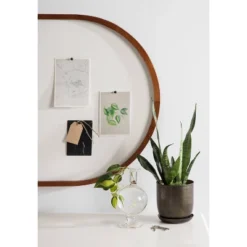 24" X 36" Hutton Framed Capsule Pinboard Walnut Brown - Kate & Laurel All Things Decor -Stationery Sphere Outlet Store GUEST d97b95a0 7e51 49be b5ca 2712dd290c4d