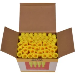 School Smart Highlighter, Chisel Tip, Tank Style, Yellow, Pack Of 48