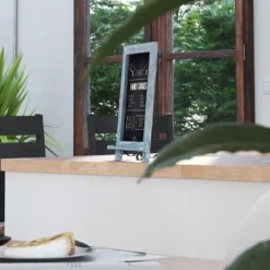 Merrick Lane Set Of 10 Wall Mount Or Tabletop Magnetic Chalkboards With Folding Metal Legs -Stationery Sphere Outlet Store GUEST db344aa4 e185 4cac 8434 07f2272d628d