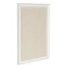 18" X 27" Macon Framed Linen Fabric Pinboard White - Kate And Laurel