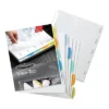 Wilson Jones View-Tab Paper Index Dividers 8-Tab Square Letter Assorted 55965