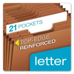 Pendaflex Heavy-Duty Expanding Open Top File 21 Pockets 1/3 Tab Letter Brown R217AHD -Stationery Sphere Outlet Store GUEST df9b94a7 3131 4845 85f0 928f3513976b