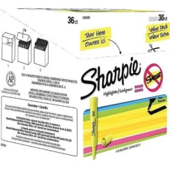 Sharpie Accent Tank Style Highlighter Chisel Tip Fluorescent Yellow 36/Box 1920938 11 Sharpie Accent Tank Style Highlighter Chisel Tip Fluorescent Yellow 36/Box 1920938 -Stationery Sphere Outlet Store GUEST e02ba198 00e3 4cab a61c 86fa92bc4ecd