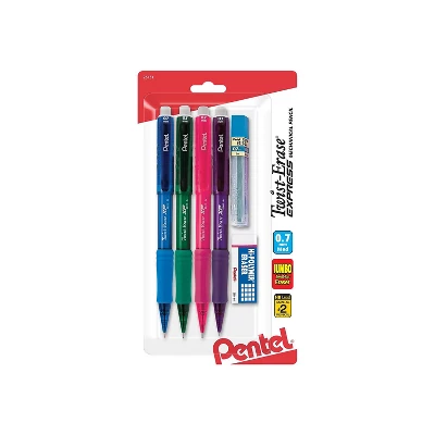 Pentel Twist-Erase EXPRESS Mechanical Pencils No. 2 Medium Lead 730885 1 Pentel Twist-Erase EXPRESS Mechanical Pencils No. 2 Medium Lead 730885