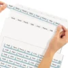 Avery Print & Apply Clear Label Dividers W/White Tabs 8-Tab Letter 25 Sets 11447