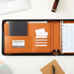 Stockroom Plus Brown 7 Ring Business Checkbook Binder With Zipper For Checks, PU Leather, 15 X 11 X 2 In -Stationery Sphere Outlet Store GUEST e332816a 687e 4d03 b8b9 ede69522e9df