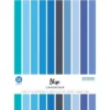 Colorbok 78lb Smooth Cardstock 8.5"X11" 50/Pkg-Blues, 5 Colors/10 Each