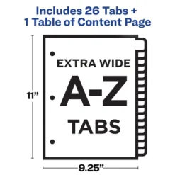 Avery Dividers Ready Index A-Z 9-3/4" X 11" 26/Set White 11166 8 Avery Dividers Ready Index A-Z 9-3/4" X 11" 26/Set White 11166 -Stationery Sphere Outlet Store GUEST e4115947 c94a 43c2 99fc 7e4ff637e329