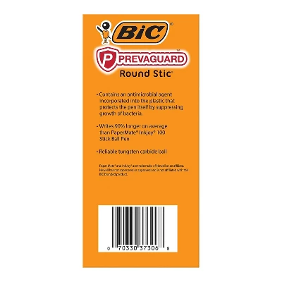 BIC PrevaGuard Round Stic Ballpoint Pen Medium Point Black Ink 60/Pack (GSAM60-BLK) 1 BIC PrevaGuard Round Stic Ballpoint Pen Medium Point Black Ink 60/Pack (GSAM60-BLK)
