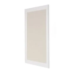 23.5" X 29.5" Bosc Framed Linen Fabric Pinboard White - DesignOvation