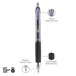 Uni-ball Uniball 207 Retractable Gel Pens Medium Point 0.7mm Purple Ink Dozen (70221) -Stationery Sphere Outlet Store GUEST e98f296a f38c 4d38 b77a dac1fc3acd9e