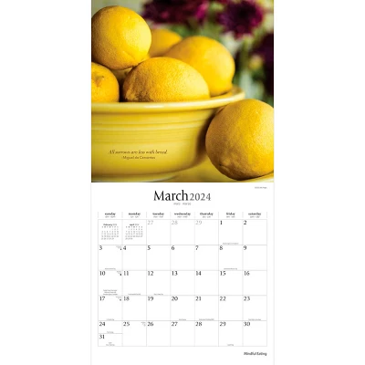 Brush Dance 2024 Wall Calendar 12"x12" Mindful Eating 2 Brush Dance 2024 Wall Calendar 12"x12" Mindful Eating - Image 2