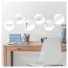 Wall Pops! Dry Erase Board Circle Decals 13" 6ct - White