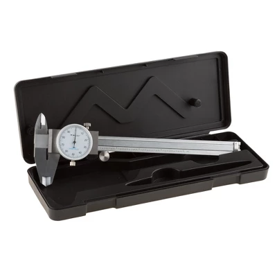 Fleming Supply Stainless Steel And Shockproof Dial Caliper With Plastic Carry Case - 0-6" Measurement Range 3 Fleming Supply Stainless Steel And Shockproof Dial Caliper With Plastic Carry Case - 0-6" Measurement Range - Image 3