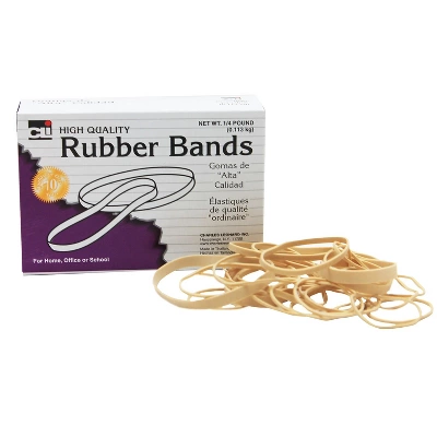 CLI Rubber Bands Assorted Sizes 1/4 Lb Box 10 Boxes (CHL56154-10) 1 CLI Rubber Bands Assorted Sizes 1/4 Lb Box 10 Boxes (CHL56154-10)