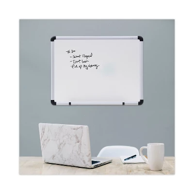 UNIVERSAL Dry Erase Board Melamine 24 X 18 White Black/Gray Aluminum/Plastic Frame 43722 4 UNIVERSAL Dry Erase Board Melamine 24 X 18 White Black/Gray Aluminum/Plastic Frame 43722 - Image 4
