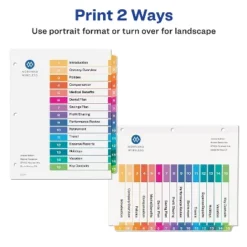 Avery Ready Index Customizable Table Of Contents Asst Dividers 15-Tab Ltr 6 Sets 11197 10 Avery Ready Index Customizable Table Of Contents Asst Dividers 15-Tab Ltr 6 Sets 11197 -Stationery Sphere Outlet Store GUEST ee37770f 596e 420f 847e b2976adf83fc