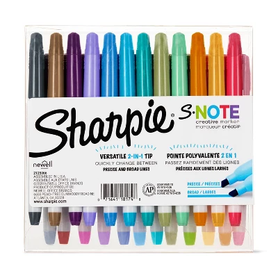 Sharpie S-Note 24pk Creative Marker Highlighters Chisel Tip Multicolored 9 Sharpie S-Note 24pk Creative Marker Highlighters Chisel Tip Multicolored - Image 9
