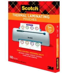 Scotch Thermal Laminating Pouch, 8-9/10 X 11-2/5 Inches, 5 Mil Thick, Pack Of 100 -Stationery Sphere Outlet Store GUEST efccdb91 1b68 4a9f 863b 23230d3b7e12