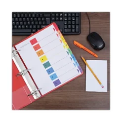 UNIVERSAL Table Of Contents Dividers Assorted Color 8-Tab 1-8 Letter White 6/PK 24802 11 UNIVERSAL Table Of Contents Dividers Assorted Color 8-Tab 1-8 Letter White 6/PK 24802 -Stationery Sphere Outlet Store GUEST f0722ff2 cea8 4a9a 94b4 51984cd4fa25