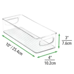 MDesign Small Plastic Office Storage Container Bin With Handles, 6 Pack - Clear 8 MDesign Small Plastic Office Storage Container Bin With Handles, 6 Pack - Clear -Stationery Sphere Outlet Store GUEST f0a27d0c ab2f 4731 8c6a 5fe9b77c8651