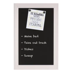 27.5" X 18.5" Bosc Framed Magnetic Chalkboard White - DesignOvation -Stationery Sphere Outlet Store GUEST f18ee791 ff01 4c6a 9417 e58885e769c9