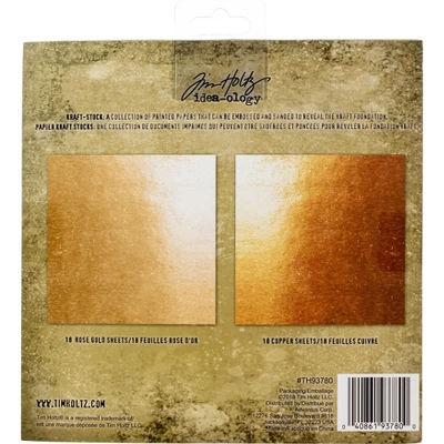 Idea-Ology Paper Stash Kraft Metallic Paper Pad 8"X8" 36/Pkg-Metallic 2 2 Idea-Ology Paper Stash Kraft Metallic Paper Pad 8"X8" 36/Pkg-Metallic 2 - Image 2