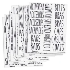 Talented Kitchen 133 Closet Labels For Bins, Baskets, Preprinted Black All Cap Stickers For Clothing Organization, Storage Containers, Water Resistant -Stationery Sphere Outlet Store GUEST f59788b2 40f0 4044 8acb c9eefa9b1ccb