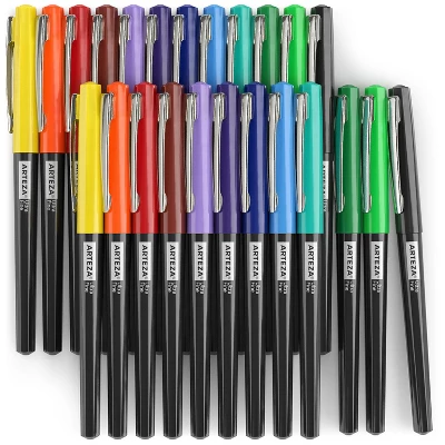 Arteza Permanent Markers Set, Rainbow, Ultra Fine Nib, 12 Assorted Colors- 24 Pack 1 Arteza Permanent Markers Set, Rainbow, Ultra Fine Nib, 12 Assorted Colors- 24 Pack
