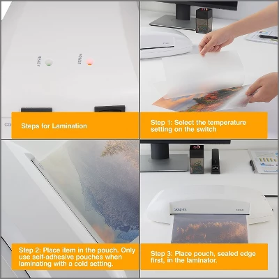 Staples 9.5" Thermal & Cold Laminating Machine 5738801 3 Staples 9.5" Thermal & Cold Laminating Machine 5738801 - Image 3