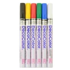Paint Marker Set 6ct - Marvy Uchida Decocolor -Stationery Sphere Outlet Store GUEST f883585f 78eb 414d b116 501f44856c60
