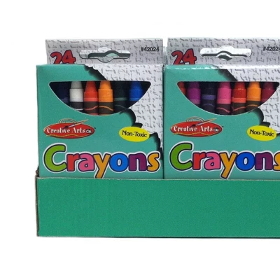 Charles Leonard Creative Arts Crayons, Assorted Colors, 24 Boxes With A Shelf Tray 2 Charles Leonard Creative Arts Crayons, Assorted Colors, 24 Boxes With A Shelf Tray - Image 2