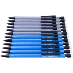 School Smart Mechanical Pencils With Eraser, 0.7 Mm Tip, No 2 Lead, Assorted Colors, Pack Of 50