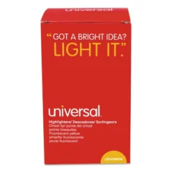 Universal Pocket Clip Highlighter Chisel Tip Fluorescent Yellow Ink 36/Pack 08856 -Stationery Sphere Outlet Store GUEST fa98aee1 467b 4289 a764 d5ca045dc742