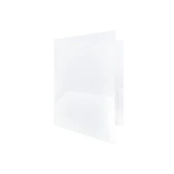 JAM Paper Plastic Two-Pocket School POP Folders W/Metal Prongs Clasps Clear 382ECCLDB -Stationery Sphere Outlet Store GUEST facd1146 1265 4149 aeb4 df33b16e4275