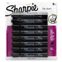 Sharpie Flip Chart Marker Bullet Tip Black 8/Card 1760445 -Stationery Sphere Outlet Store GUEST fb43a156 7196 469d a443 6c6117693e4f