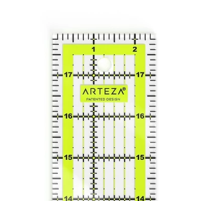 Arteza Acrylic Quilter's Ruler, 2.5"x18" 1 Arteza Acrylic Quilter's Ruler, 2.5"x18"