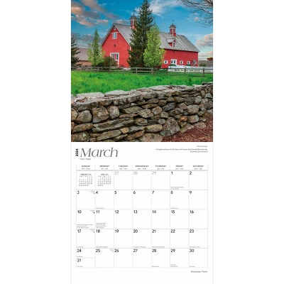 Browntrout 2024 Wall Calendar 12"x12" American Farm 2 Browntrout 2024 Wall Calendar 12"x12" American Farm - Image 2